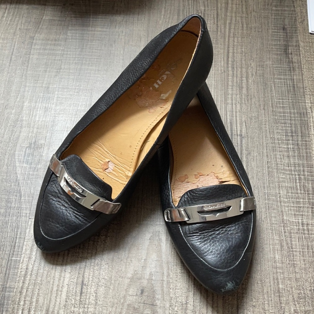 Coach black flats